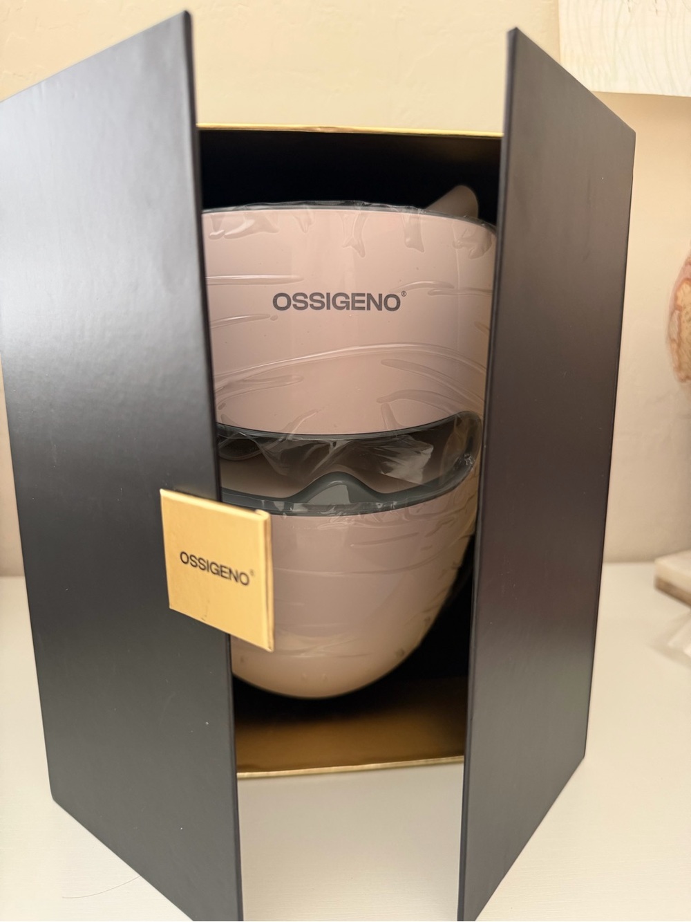 Ossigeno Women Skincare Mask - Pink LED Facial Treatment Mask